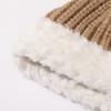 Women Warm Fluffy Plush Bucket Hat Ladies Winter Solid Fashionable Knitted Cap  Fisherman Cap Ladies