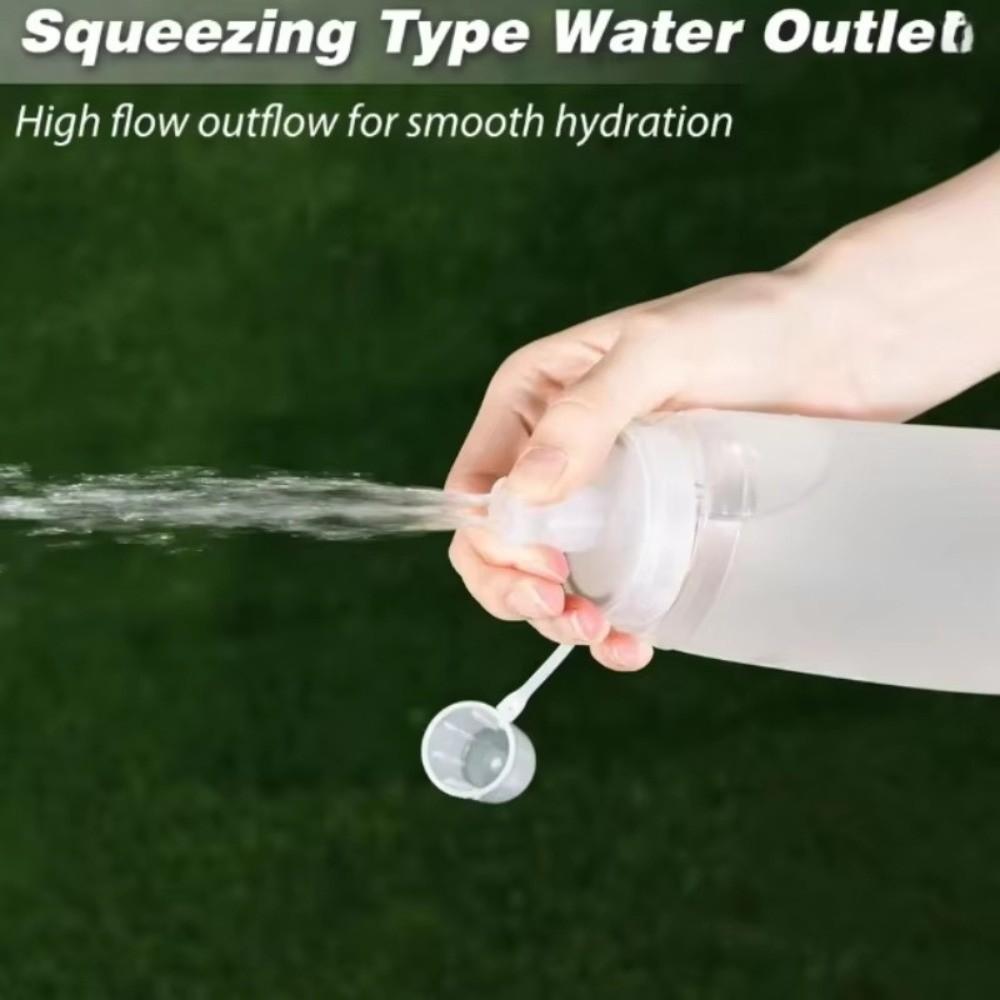 Leak-Proof Cycling Water Bottle High Flow Folding Water Bottle Collapsible Water Bottle  Travel