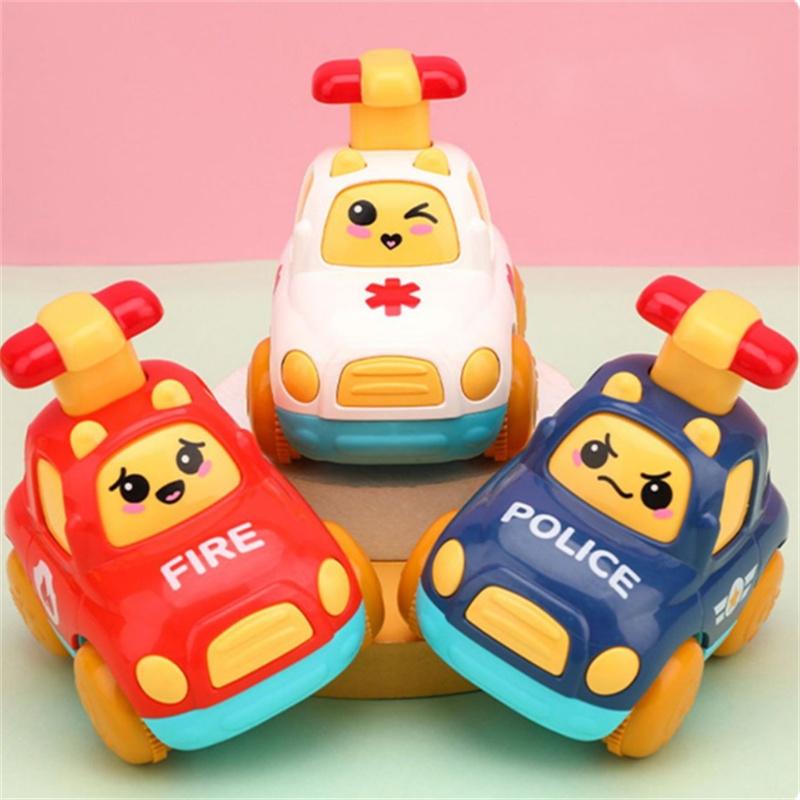 Children's Toy Car Set Inertia Engineering Car Spin Car Baby Car 1-2 Year Old Boys And Girls