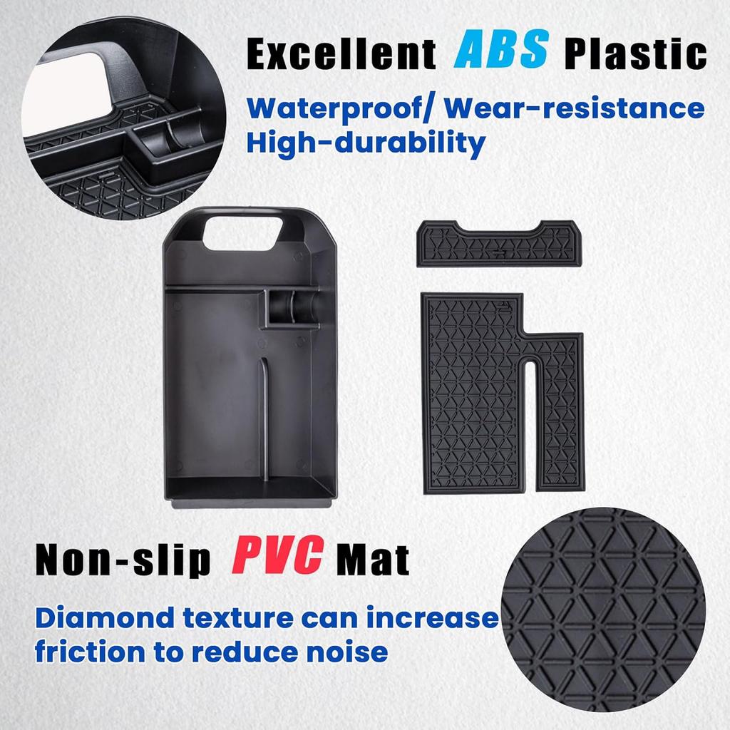 2PCS Center Console Organizer Tray and Armrest Storage Box Compatible with Toyota RAV4 2025 2024      ert Secondary Storage box Accessories