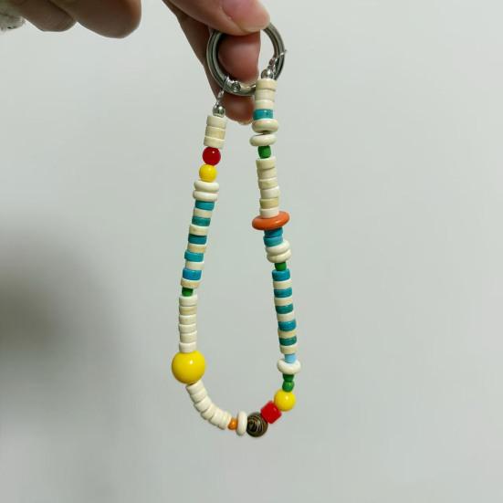 Handy-Kette Handgemacht Retro-Perlen Farbkombination Dickes Lanyard Anti-Verlust Sicherer Handy-Riemen Handy-Zubehör