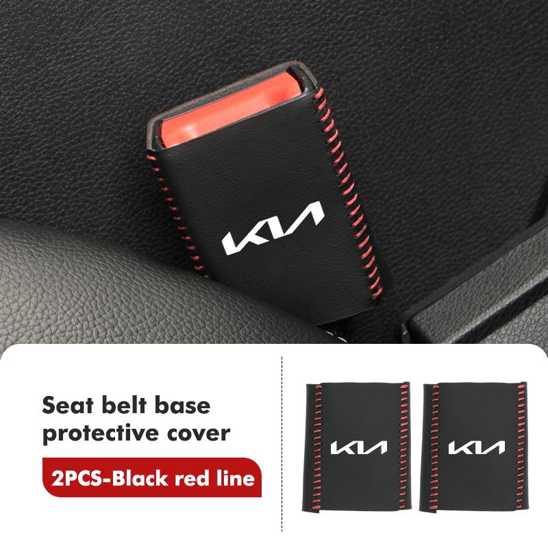BBED7 Car Belt Buckle Plug Protective Cover Interior Accessories For KIA Rio K5 K2 Sportage Ceed Sorento Picanto Stinger Soul
