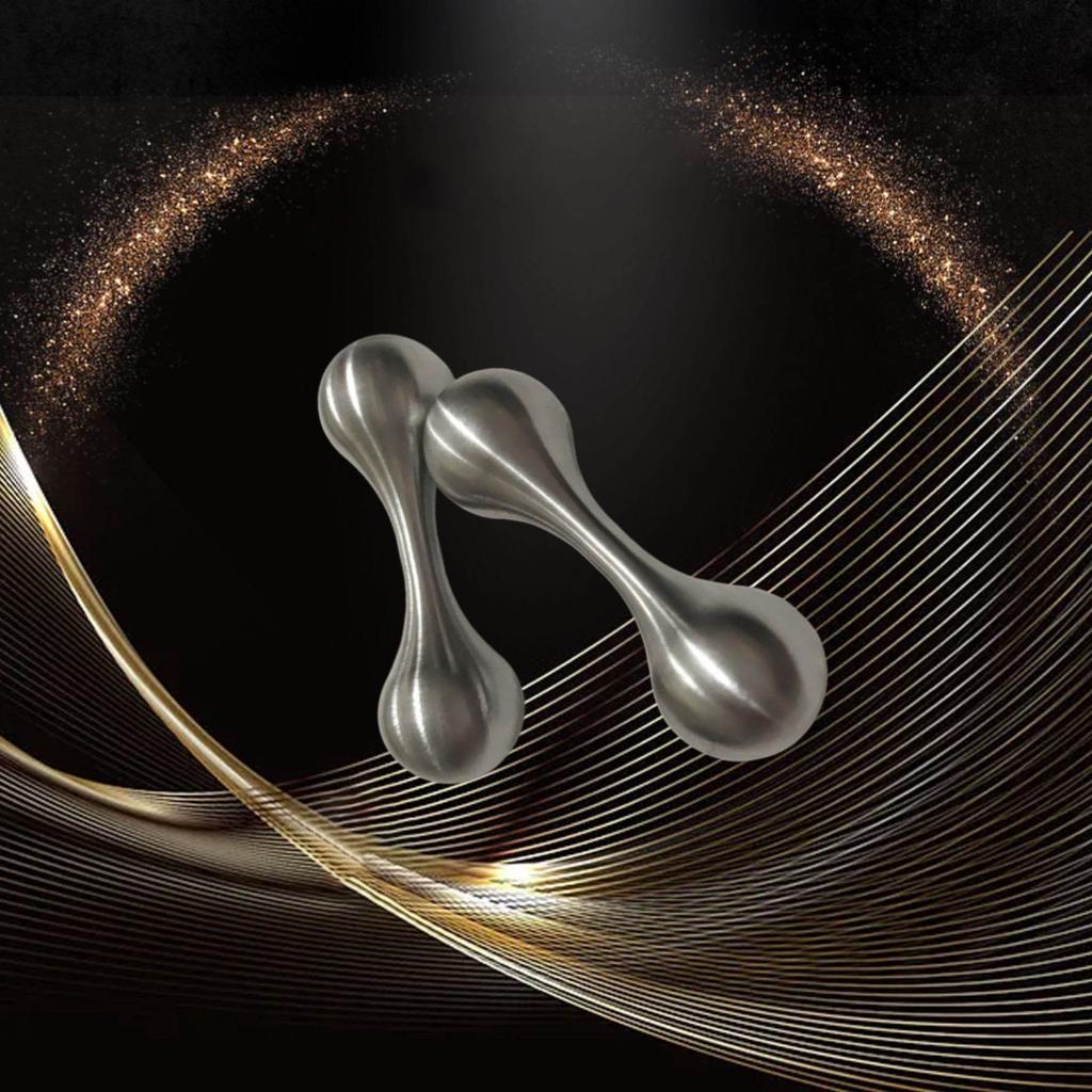 Cool Two-headed Knucklebone Spinner Fidget Stainless Steel Spinning Baole Bead Begleri Toy Anti Anxiety Bone Fingertip Spinner