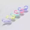 Macaron Colored Nail Dust and Cleaning Brush for Nail Art
