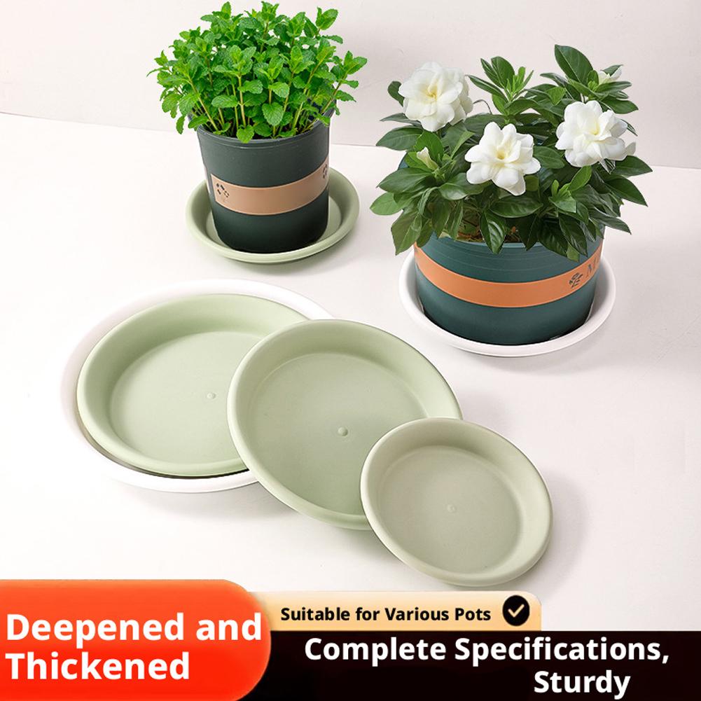 Pflanzteller Rund Verdickt Tropfschale für Indoor Outdoor Töpfe Blumentopf Wasserauffangteller Garten Zubehör
