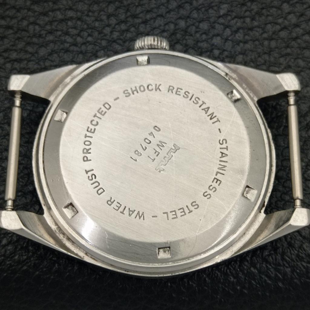 VINTAGE HMT JANATA HAND-WINDING INDIAN MENS BLUE COLOR DIAL WATCH a700075-5 R201-a700075