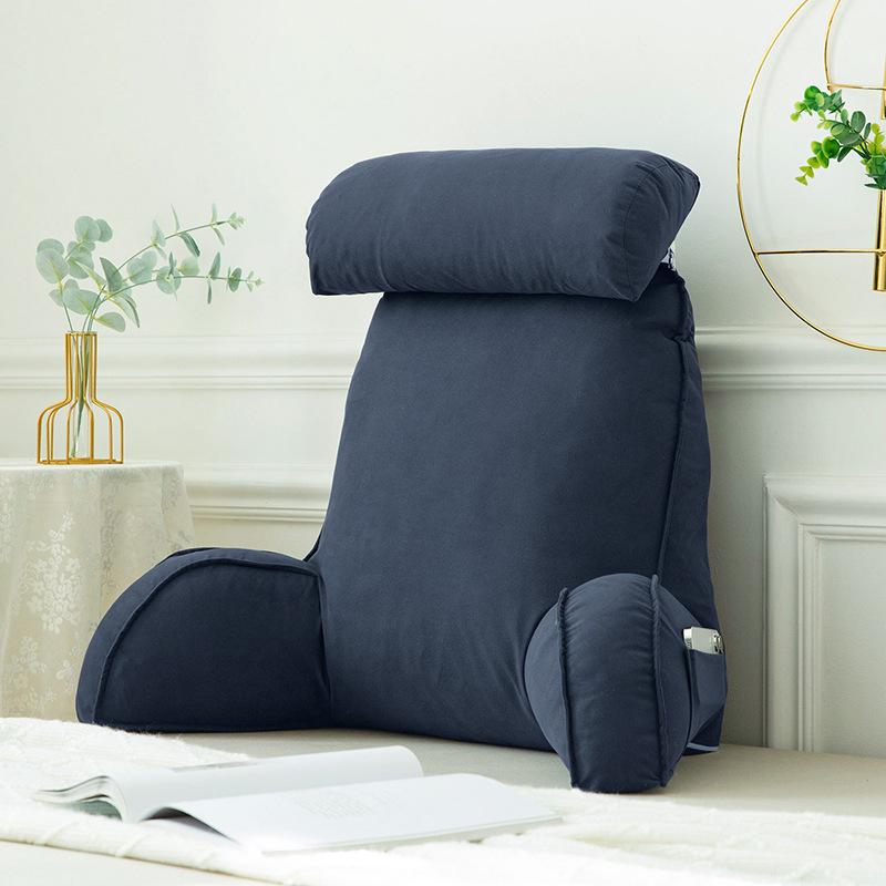Bedside Soft Pack Backrest Cushion - Neck, Reading, and Lumbar Support Pillow