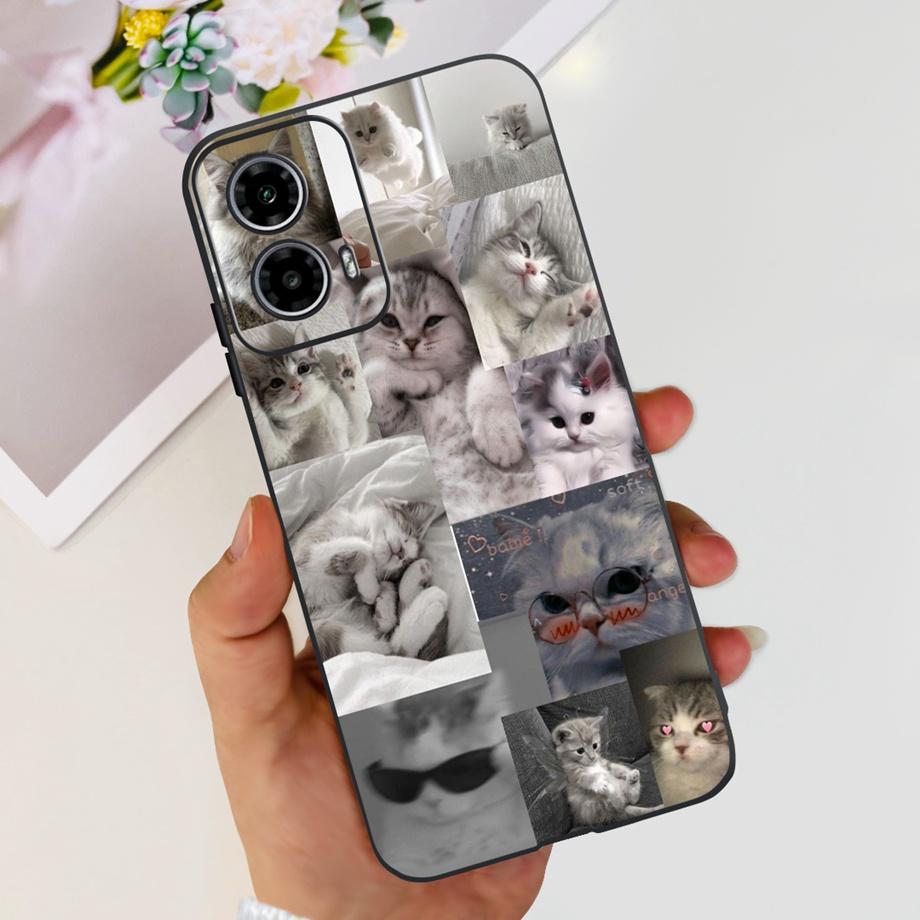 Per Motorola Moto G24 / G24 Power / G04 / G04s / Motorola E14 Custodia Carina Cartone Animato Lusso Morbido Silicone Cover Posteriore Capas