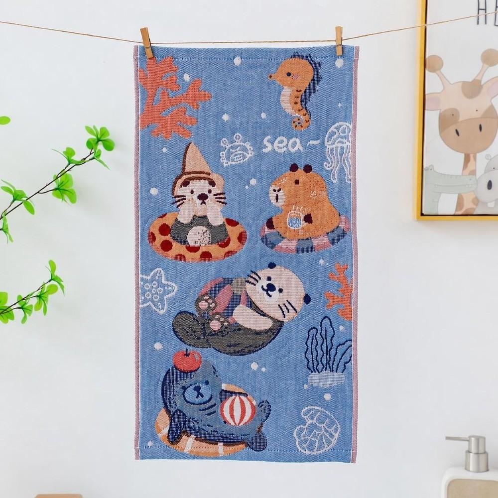 25x48cm Kitchen Towel Cartoon Pure Cotton Dish Cloth High Quality Large Hand Towel Home Restaurant