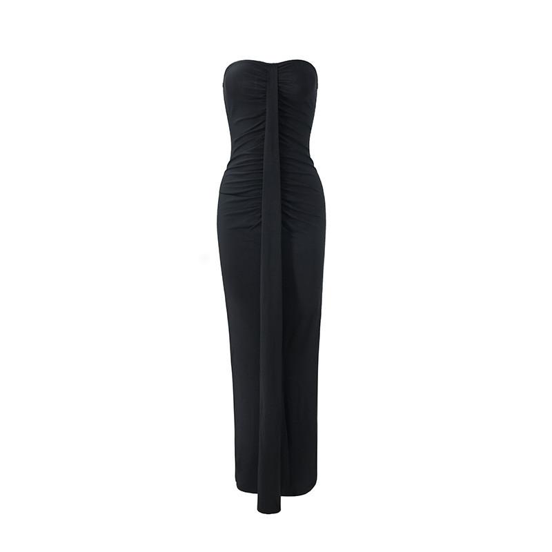 Sexy Slim Fit Bandage Dress With Pleated Design For Summer Casual Womens Fashion