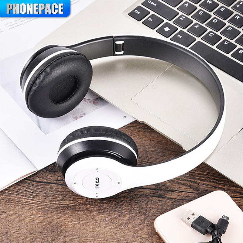 

Стереогарнитура P47 5.0 Bluetooth-гарнитура складная серия беспроводная спортивная игровая гарнитура для iPhone XiaoMi чёрный