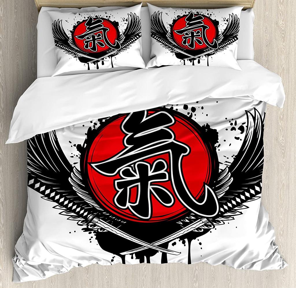 Sushi Chopsticks Culture Japan 3pcs Bedding Set For Bedroom Double Bed Home Textile Duvet Cover Quilt Cover Pillowcase