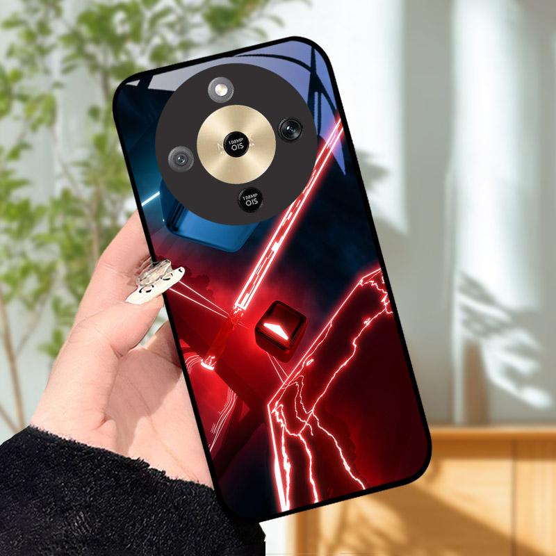 For Honor X9d MTN-NX1 Case Cool Fashion Painted Cover Tempered Glass Phone Cases For Honor X9 D HonorX9d 5G Cover Shell Fundas