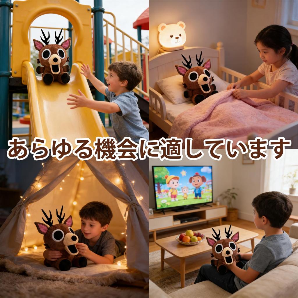 Forest Nights Style Plush Deer 15cm25cm Ninety-Nine Knights In the Forest Motif Mascot Soft Huggable Pillow Game-Style Doll Room Decoration Birthday