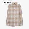 MO&Co. Women's Plaid Wool Cardigan