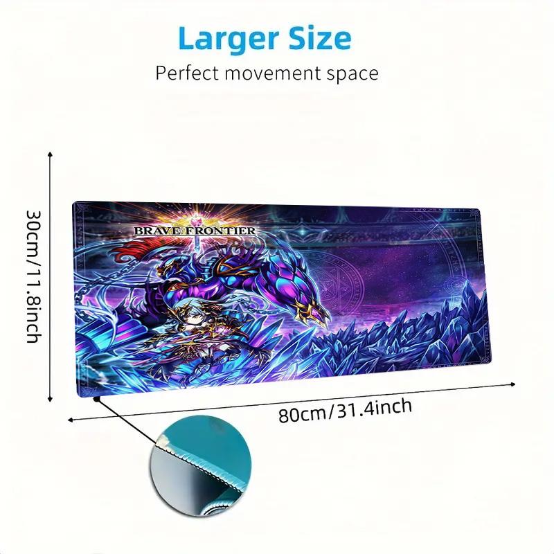 Brave Frontier Color Mouse Pad Large Gaming Table Cushion Non-slip Laptop Tablet Big Mousepad XXL Mat Mini PC Playmat With Lock edge