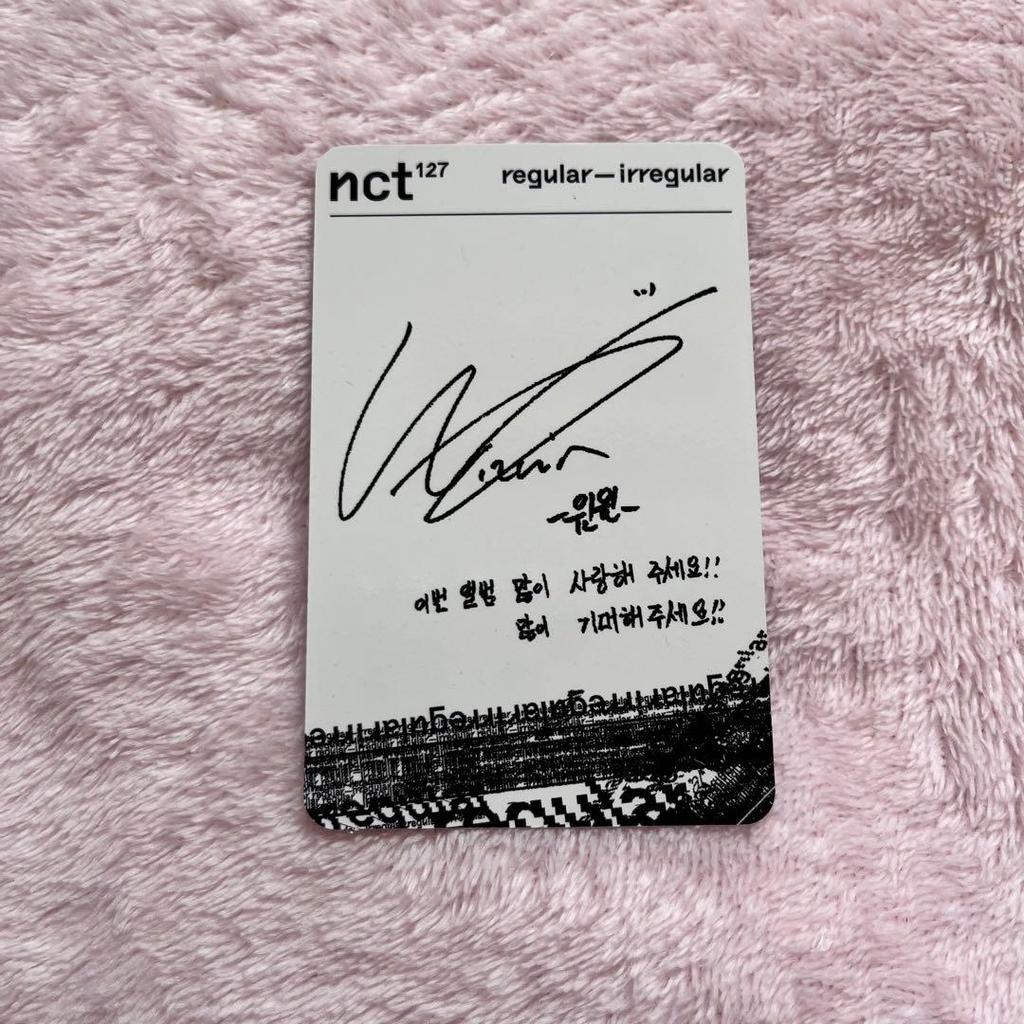 [USED] NCT127 WINWIN Trading Cards Official Korean Merchandise