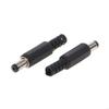 10pcs 5.5mm X 2.1mm DC Power Plugs Male Barrel Connectors Black