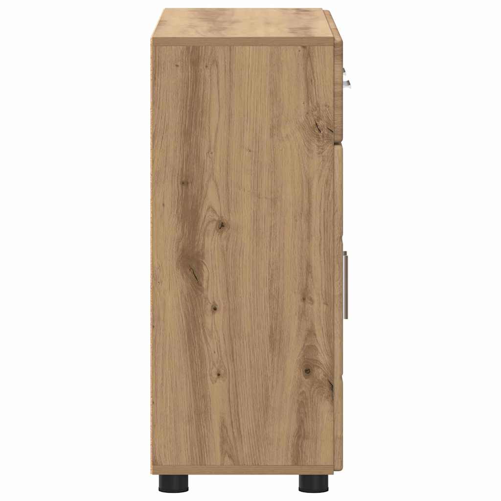 Sideboard with Shelf FLORIN Artisan Oak 88.5 x 30.5 x 73 cm