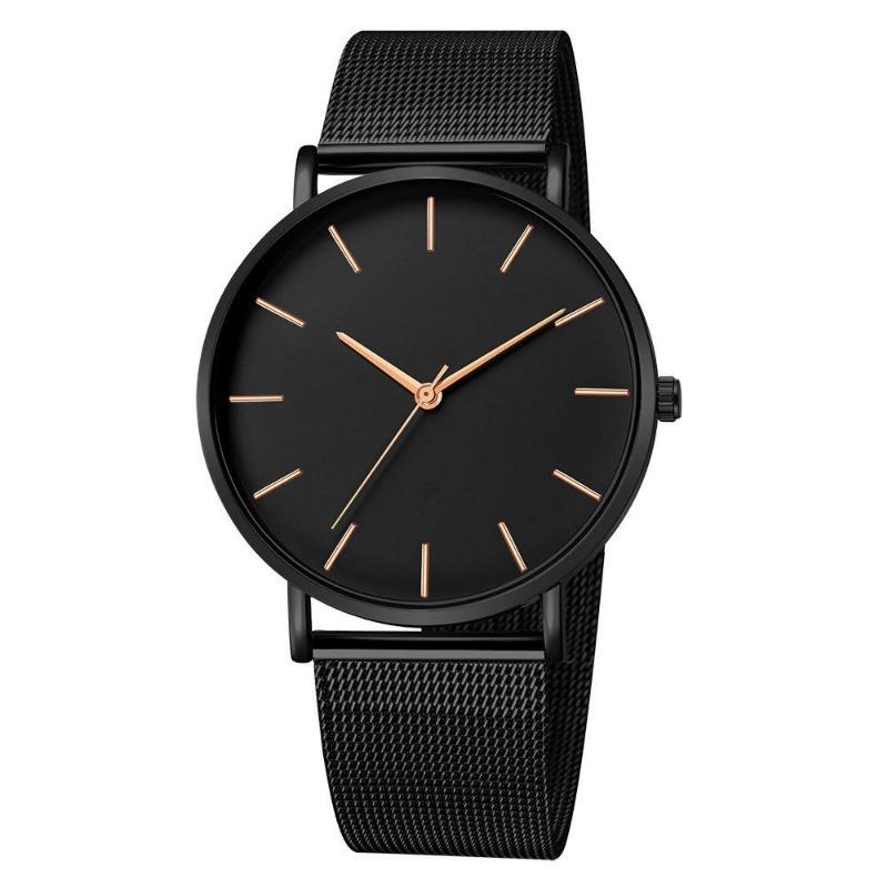 Women Watch Rose Gold Femme Women's Mesh Belt Ultra-thin Fashion Luxury Wrist Watches