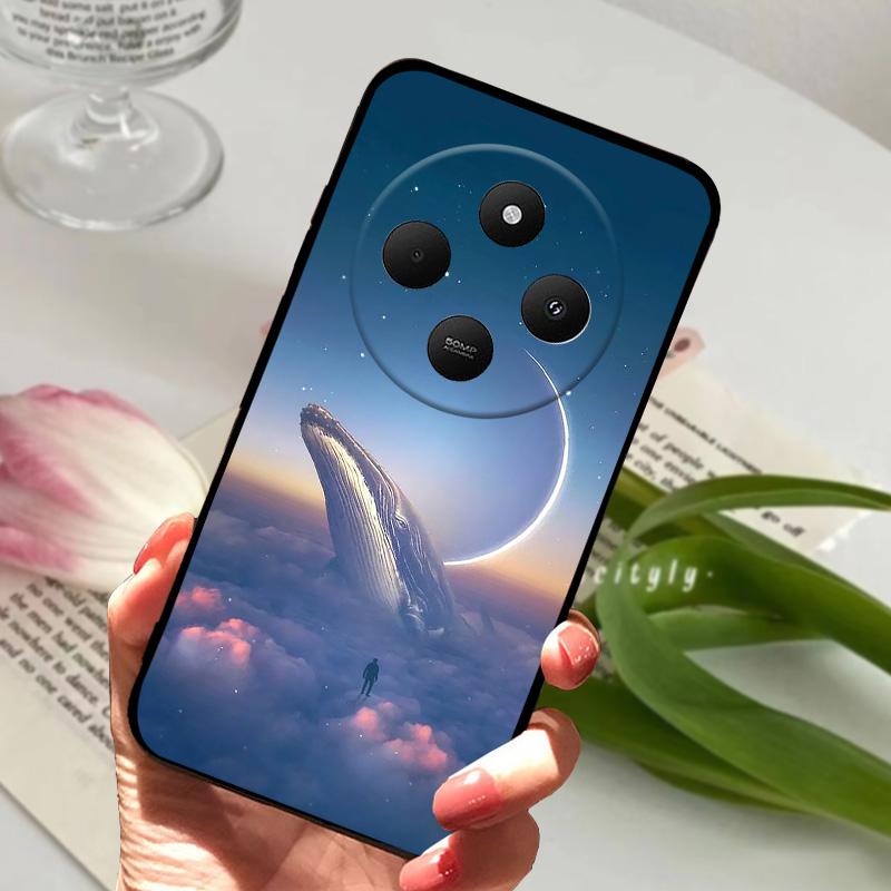 For Redmi 14R 5G Case 14 R Shockproof Silicone TPU Balck Matte Phone Cover For Xiaomi Poco C75 4G C 75 Protective Bumper Fundas