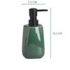 European Style Ceramic Lotion Bottle Green Mouthwash Cup Toilet Brush Hotel Shampoo Lotion Storage Bottle Bathroom Accessories