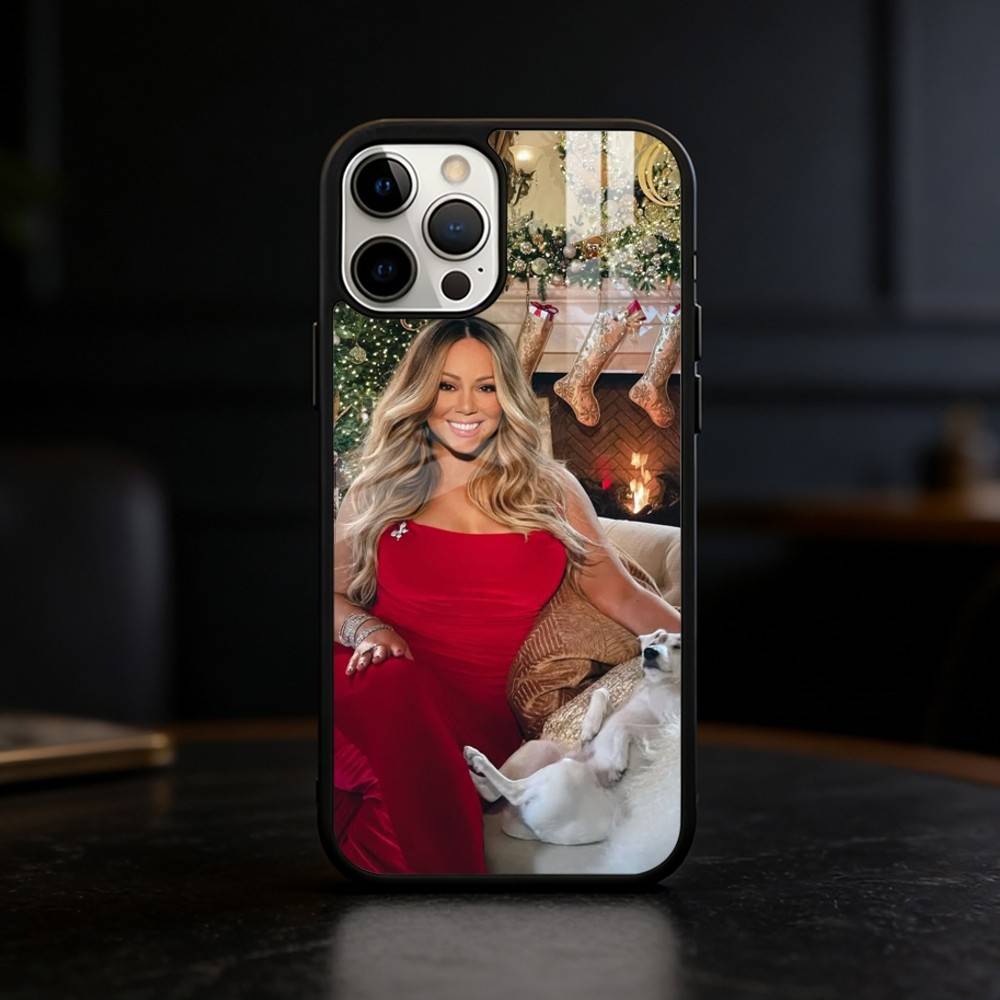 M-Mariah Singer Carey Christmas Phone Case For iPhone 17/16/15/14/13/12/Plus/Pro/Max for Magnetic Wireless Charging