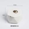 Creative Ceramic Ashtray Diamond Shaped Copper Buckle Storage Box with Lid Living Room Anti Fly Ash Home Decoration Accessories