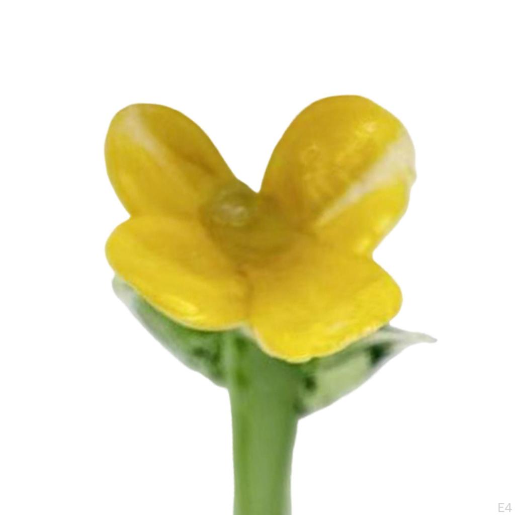Mini Glass Flower Artificial Crafts Decorative Ornament Decoration for Mom Wife Mother's Day