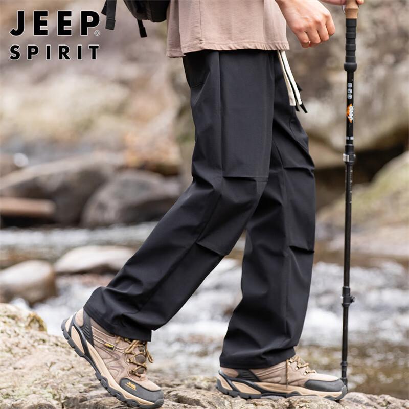 JEEP SPIRIT Men's Loose Straight Cargo Pants