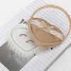 Heart-shape Linen Ring Box Jewelry Case Valentine's Day Vintage Country Wed Pastoral Ceremony Natural Ring Setting Storage Box