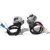 Motorcycle Handlebar Switch, Universal Motorcycle Handlebar Switch Control Button for Headlight Turn Horn, Pair Assembly with 25mm Chrome Plated