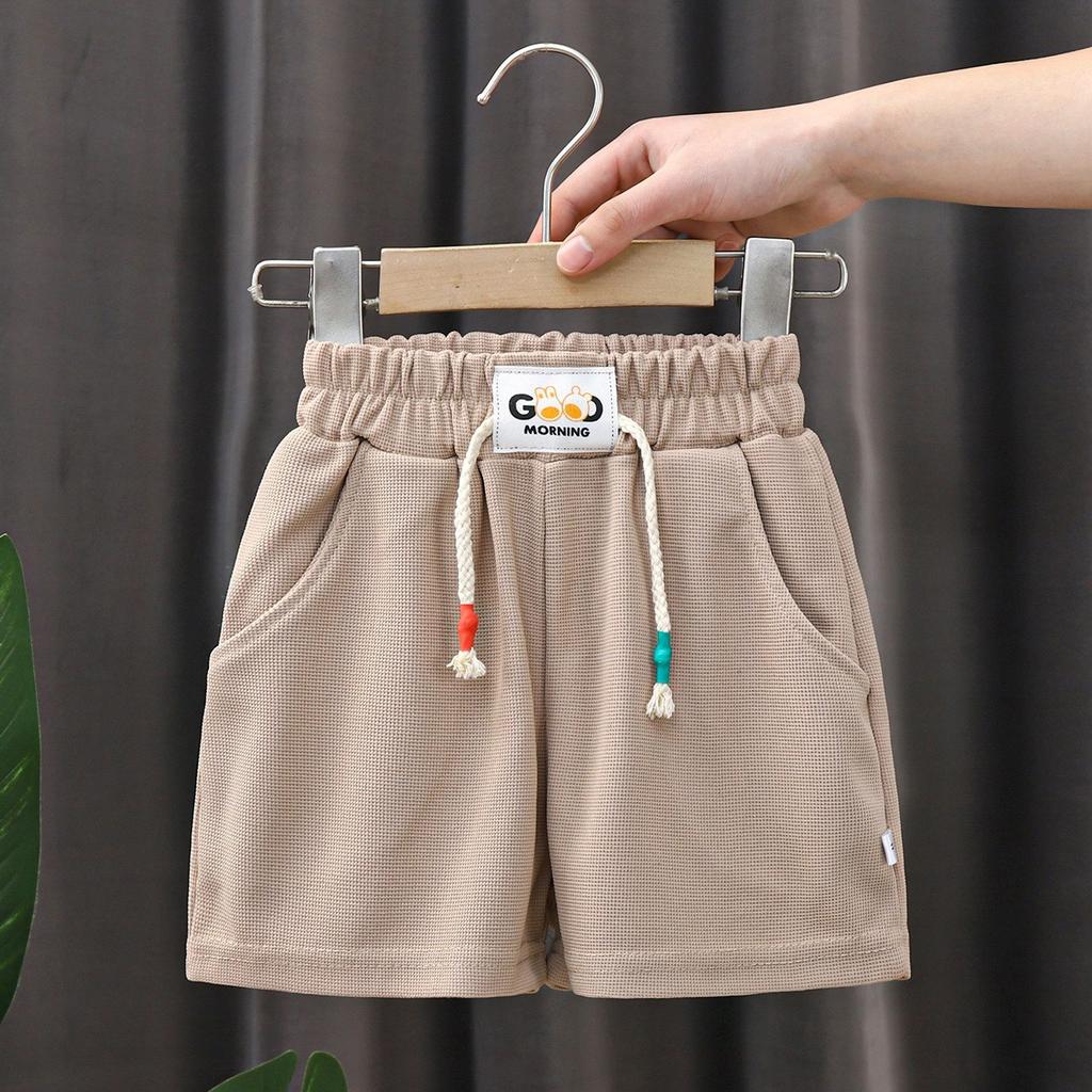 Summer Kids Shorts Boys Girls Solid Color Short Baby Solid Color Casual Pant Children Short Pant  Sport Clothing Outwear