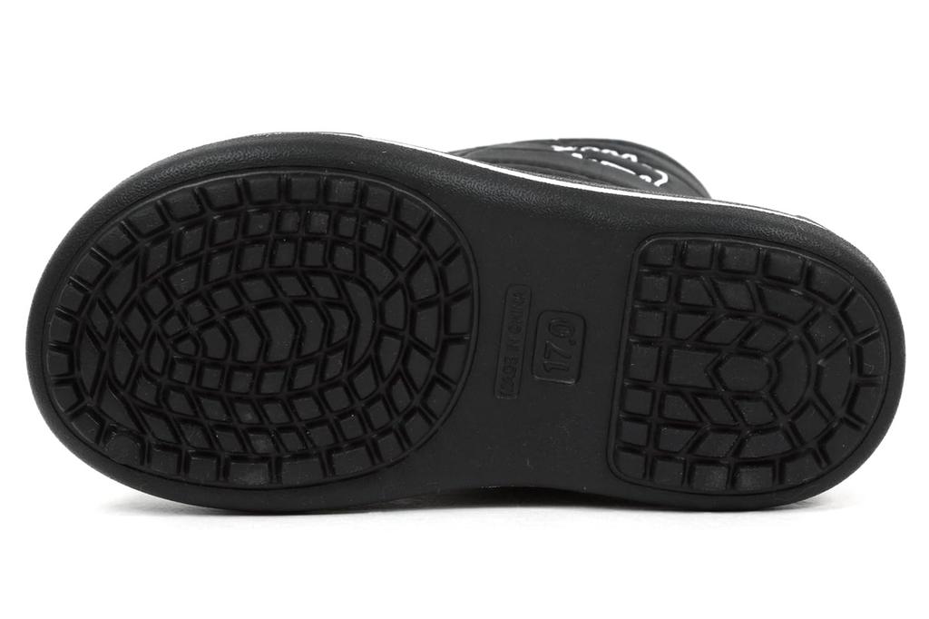 Mozu Bean Down Boots with Inner Boa and Elastic Cuffs, Winter Boots, Kids' Size, Navy, 16.0 Cm