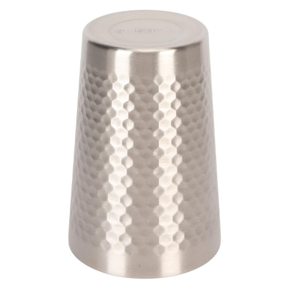 2pcs 304 Stainless Steel Metal Drinking Tumbler 350ml Stackable Camping Cup Restaurant Use
