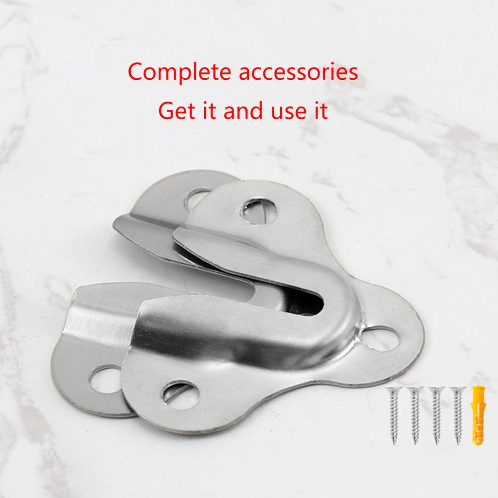 12pcs Easy Installation Flush Concealed Mount Bracket Durable Mirror Headboard Wall Fixings Large Flush Mount Brackets