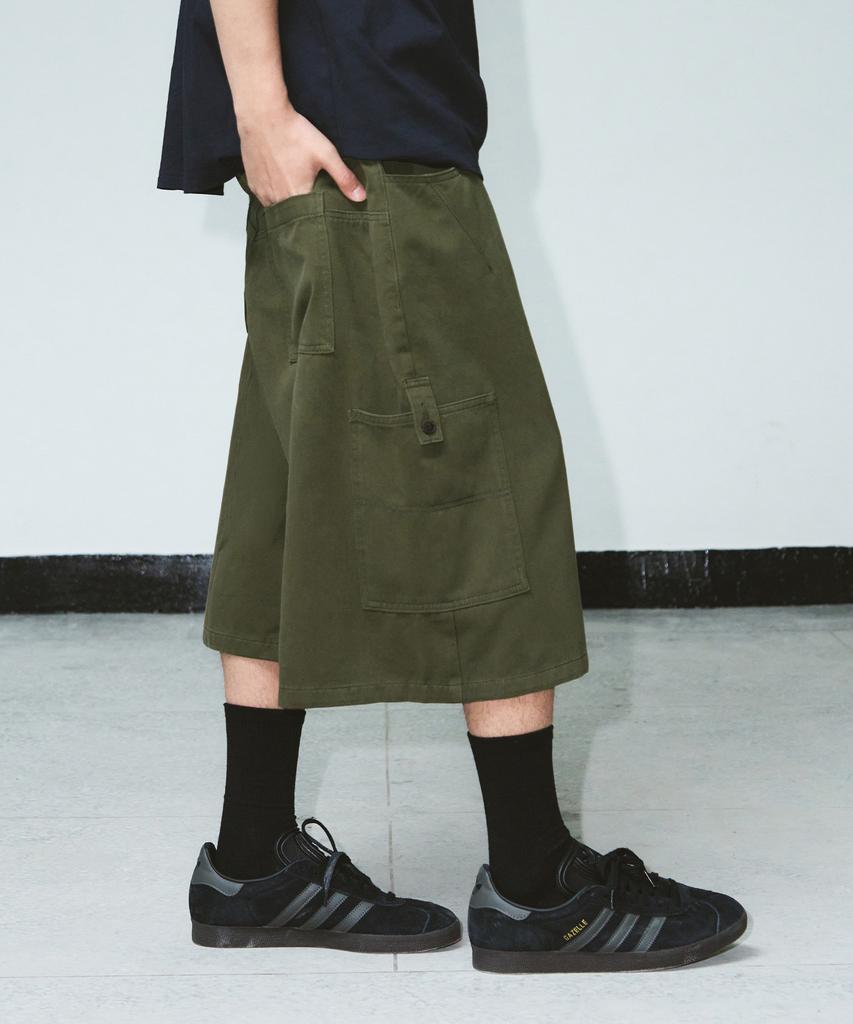 Awodeijeu Field Cargo Bermuda Cotton Pants [Khaki]