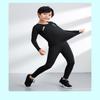 Jungen-Kompressionsstrumpfhosen-Sets, Lauftraining, Fitness, Sport, atmungsaktiv, schnell trocknend, Langarm-T-Shirt