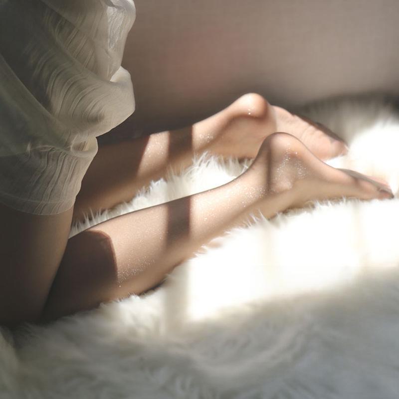 Pearlescent Ultra-Thin Glitter Anti-Snag Stockings - Invisible Shiny Summer Pantyhose