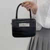 Crocodile Print Small Square Handbag - Versatile, Fashionable High-End Niche Crossbody for Women