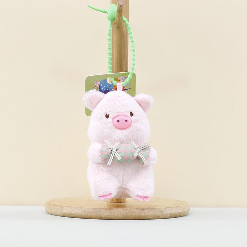 Keychain Plush Pig Stuffed Animal With Pp Cotton Filling For Girls Bag Gift