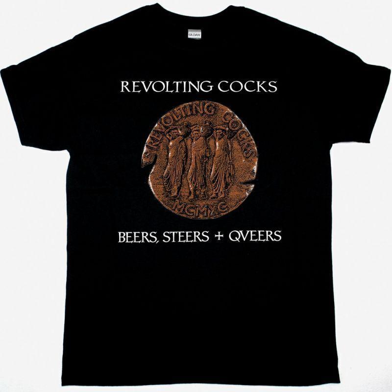 Revolting Cocks Beers, Steers Queers Black T-Shirt Unisex T-Shirt XXL