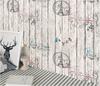 HaoHome Tower Wood Grain Vintage Peel and Stick Wallpaper Wall Paper Decorative Wood Self Adhesive WalCoverings Shelf Liner Roll