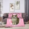 Im A New Soul Meowl Cat Owl Plush Blanket Students  Flannel Throw Blanket For Couch Chair Warm Custom Quality Bedspread
