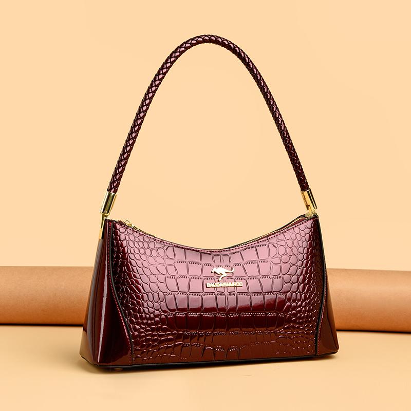 Brand Women Bag High Quality Ladies Crossbody Shoulder Bags Luxury Designer Crocodile Pattern Leather Casual Tote Bag Sac A Main