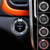 Rhinestone Crystal Butterfly Ring Car Ignition Button Decorative Cover Anti-Corrosion Easy To Install Car Accessories Interior