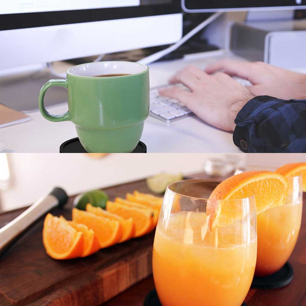 Cup Coaster Anti-scalding Silicone Round Heat Insulation Mat Tableware Counter Pad Coffee Cups Placemat Kitchen Supplies