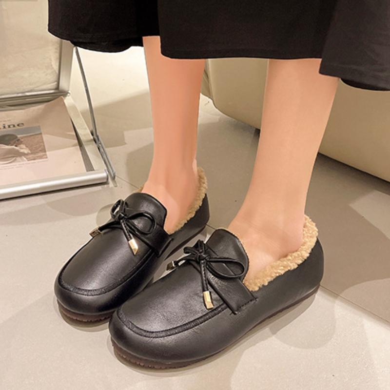 Sneakers Winter Loafer Shoes Shoes Woman Flats Round Toe Casual