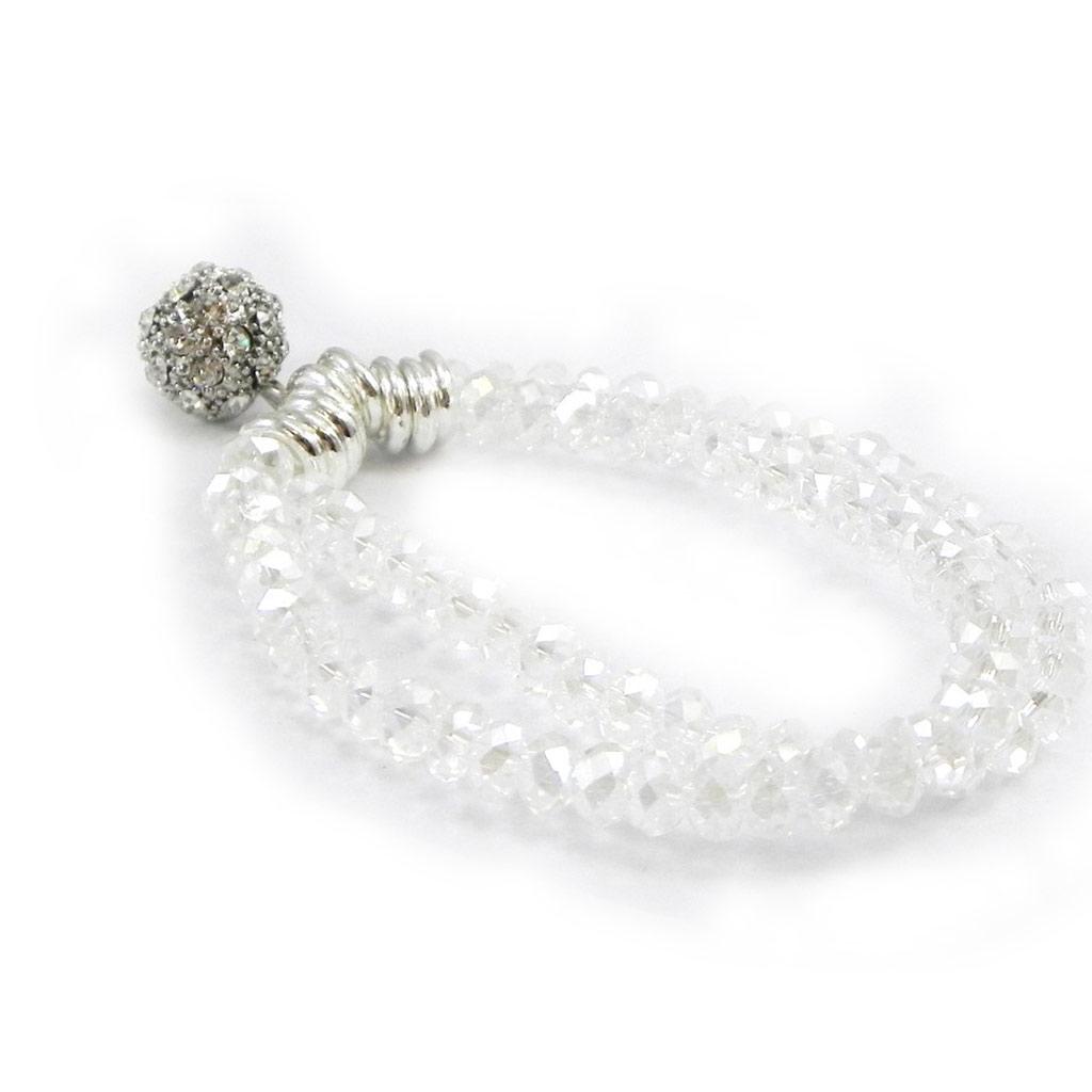 Les Trésors De Lily [I2752] - White 'Sissi' Designer Bracelet