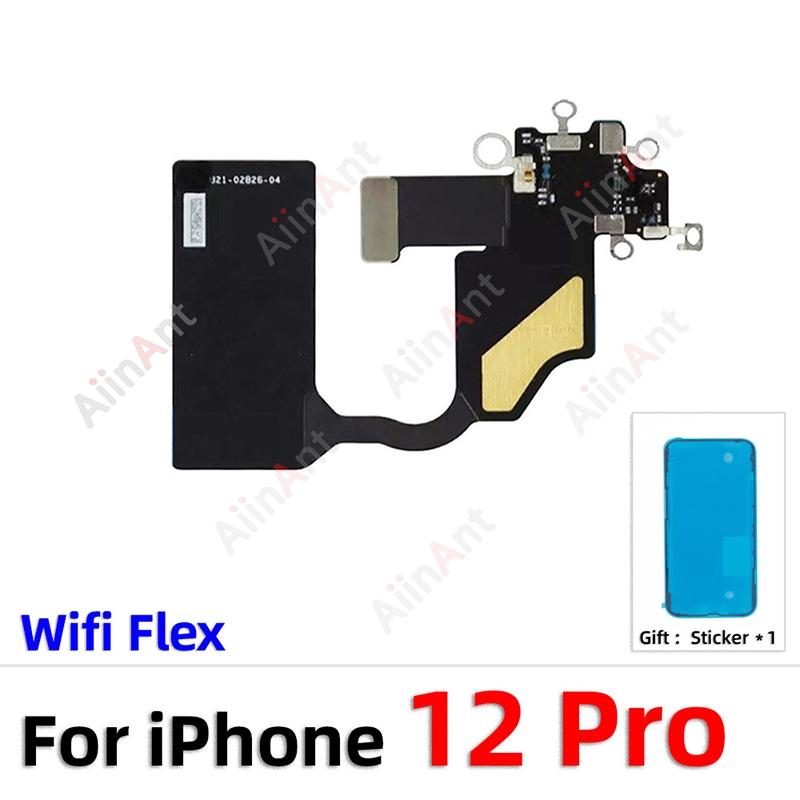 Waterproof Sticker + Flex For iPhone 11 12 Pro Max mini Bluetooth GPS Cellular Signal Antenna NFC WI-FI Wifi Flex Cable